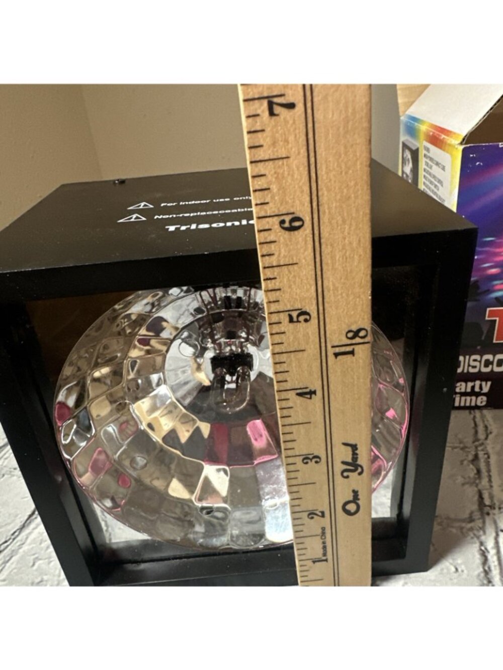 Trisonic Disco Flashing Light Cube TS-D900 Colored Filters Strobe Light - Picture 8 of 15